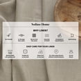 thumbnail image 4 of Linen Checkered Tablecloth 52 x 52 Inch - 100% Pure Linen Grey and White Square Table Cloth - Machine Washable Buffalo Plaid Table Throw, 4 of 5