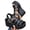Black, variant on Tbopshirt Summer Womens Wedge Sandals Open Toe Solid Color Wedge Heels with Arch Support Plus Size