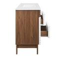 thumbnail image 4 of Modway Render 48" Single Sink Bathroom Vanity in White Walnut White, 4 of 10