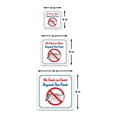 thumbnail image 6 of Square Plus No Food or Drink Beyond This Point Door or Wall Sign | Workplace Cleaning Signage - Large, 6 of 8