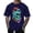 Z182 Blue, variant on Halloween Men'S T-Shirt Skull Print Short Sleeve Crew Neck Tops Party Casual Men Tees Size 2XL Black