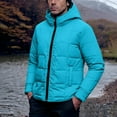 thumbnail image 5 of hlysgo Insulated Jackets for Men with Hood Warm Winter Zip up Quilted Puffer Jacket with Pockets Thermal Padded Coat Outdoor Outerwear Sky Blue XXL, 5 of 10
