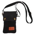 thumbnail image 4 of WEUVEB Crossbody Phone Purse Minimalist Fabric Design Black Canvas 1Set for Women on the Go, 4 of 8