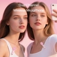 thumbnail image 2 of Micrófono inalámbrico con solapa Lavalier LIZHUZHONG para iPhone, color rosa, 2 of 8