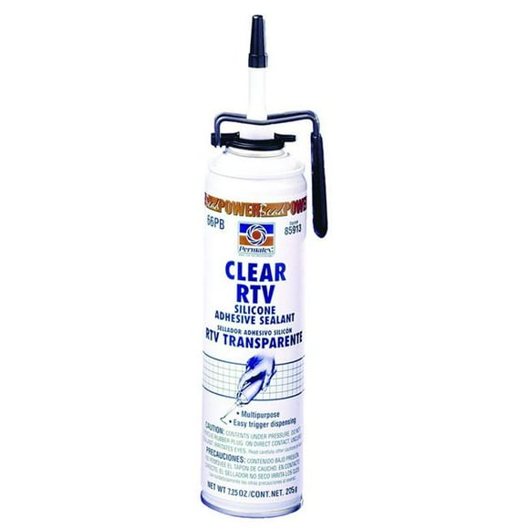 Permatex #66 Clear Silicone Adhesive Sealant 11 Oz