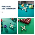 thumbnail image 3 of Homoyoyo 4Pcs Billiard Cue Bridge Head in Golden Color Durable Cross Shaped Pool Table Accessory, 3 of 8