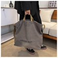 thumbnail image 4 of Bolso de mano de lona UICIOP, casual, bandolera, de trabajo, gris, 4 of 7