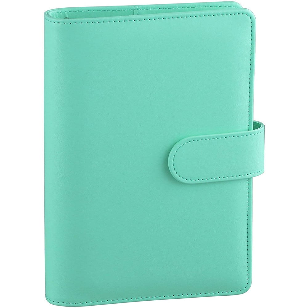 Antner A6 PU Leather Notebook Binder Refillable 6 Ring Binder for A6 ...