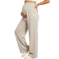 thumbnail image 2 of Lvshlubb Women's Maternity Pants High Waisted Lounge Workout Sweatpants Casual Pregnancy Joggers Plus Size Maternity Clothes, 2 of 5