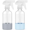 thumbnail image 1 of 8oz Glass Spray Bottles with Long Silicone Sleeve, Blue&Grey, 1 of 8