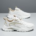 thumbnail image 2 of Men's Breathable Mesh & Synthetic Casual Sneakers, Lightweight Lace-Up Dad Shoes with Chunky Sole, Non-Slip Footwear for Walking, Running, and Everyday Wear, 2 of 10
