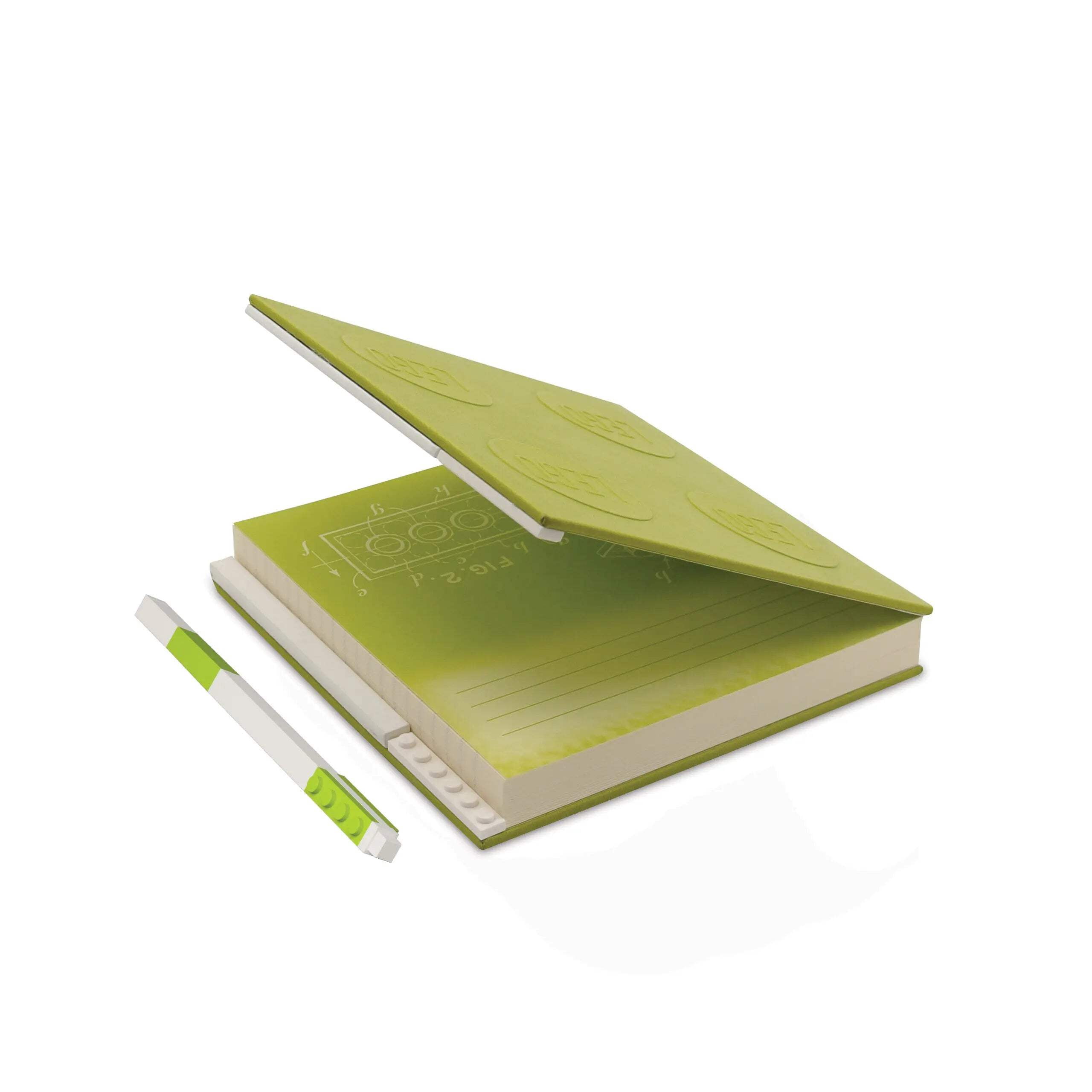LEGO Stationery Locking Notebook with Gel Pen - Lime (52442)