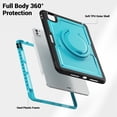 thumbnail image 2 of XYX Case for iPad Pro 11 inch (2025 M5/2024 M4) with Rotating Stand, Shoulder Strap, 2in1 Shockproof Cover, Sky Blue, 2 of 7