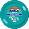 Hefty Style Aqua Plastic Plates, 20 count