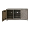 thumbnail image 4 of 60" TV Console Entertainment Stand Wood Accent Cabinet Fully Assembled Gray, 4 of 9