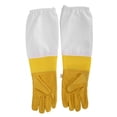 thumbnail image 1 of Hilitand 2PCS Sheepskin Yellow Against Anti Bee Sting Hollow Breathable Hand Protection, 1 of 8