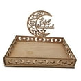 thumbnail image 4 of Promotions! Festival Party Decor Moon Star Wooden Ramadan Decoration for Home Ramadan Kareem Gifts Food Tray, 4 of 6