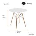 thumbnail image 3 of MESA TIPO EAMES 80 CM COLOR BLANCO, 3 of 7