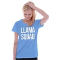 thumbnail image 5 of Llama Squad Save The Drama Alpaca BFF Women's T Shirt Ladies Tee Brisco Brands 3X, 5 of 6