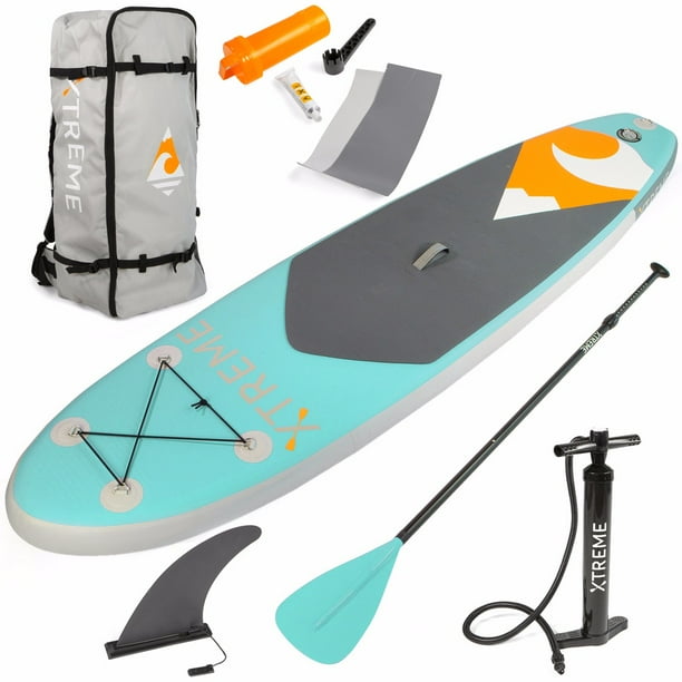 Xtreme 10ft Aqua SUP Paddle Board Inflatable StandUp PaddleBoard, Mint