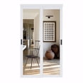 thumbnail image 3 of 48" x 80" 1 Lite Mirrored Closet Sliding Door with Hardware Kit & Handles, 3 of 7