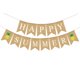 thumbnail image 1 of Guirnalda de letras de feliz verano, banderines para fiesta hawaiana, banderines de lino con forma de cola de milano y piña, decoración para fiesta, 1 of 5