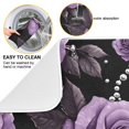 thumbnail image 2 of Yayeee Dish Drying Mat for Kitchen Counter 16"x18" Microfiber Absorbent Pad, Black Roses, 2 of 7