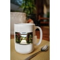 thumbnail image 2 of 15 fl oz Ceramic Mug, Portland, Oregon, Rose Garden Trellis, Dishwasher & Microwave Safe, 2 of 3