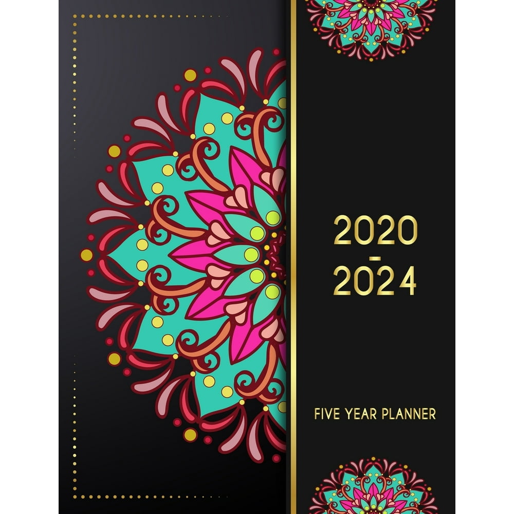 5 Year Planner 2020 - 2024: Forest Flower 5 Year Planner Calendar Book