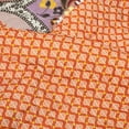 thumbnail image 5 of Lush Decor Bohemian Flower Reversible Oversized Cotton Quilt Tangerine/Lilac 3Pc Set Full/Queen, 5 of 9