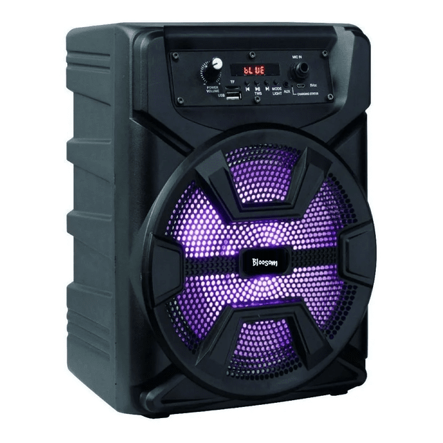 Bocina Bloosom BT1008 con bluetooth negra