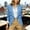 #0090-Blue, variant on Women's 3/4 Sleeve Blazer Open Front Lapel Solid Color Business Jacket with Pockets for Office