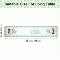 thumbnail image 2 of Easter Bunny Gnomes Table Runner Spring Easter Rectangle Tablecloth Decoration Seasonal Holiday Kitchen Linen Fabric Table Runner for Home Party Decor, 13 x 70 Inch (Classic Green Style), 2 of 6