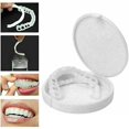 thumbnail image 1 of Smile Snap On Upper & Lower False Teeth Dental Veneers Fake Tooth Cover 1 Set, 1 of 3