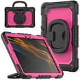 thumbnail image 2 of for Samsung Galaxy Tab S8/S7 Case 11 inch, 360 Rotating Shockproof Cover with Stand, Handle, Shoulder Strap (SM-X700/SM-T870), Rose Panel, 2 of 7