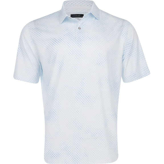 Greg Norman Digital Fin Ultra Stretch White/Cloud Shirt Men XXL
