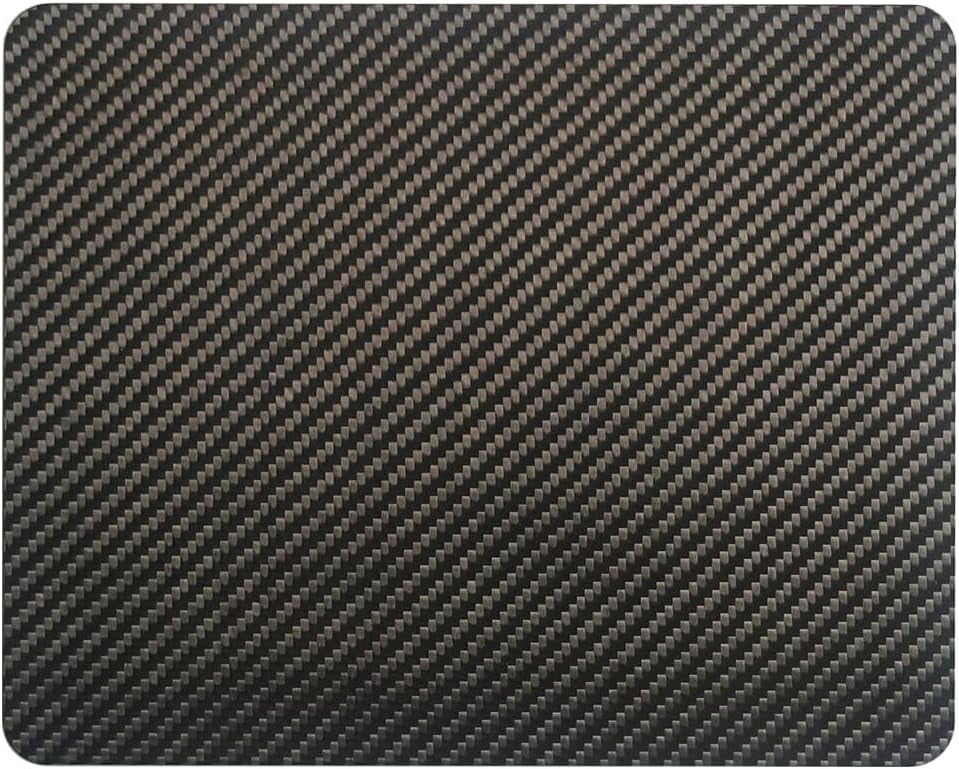 Multipurpose Carbon Fiber Mouse Pad - Hard, Thin, and Lightweight for Office, Gaming, and Daily Computer Use on Desk or Lap (Forged, Large)