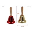 thumbnail image 3 of NSESSHome Christmas Style Metal Santa Claus Jingle Call Hand Bell School Handbell w/Handle Xmas Gifts, 3 of 4