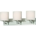 thumbnail image 2 of Volume Lighting  Milena 3-Light Indoor Brushed Nickel Vanity, 2 of 2