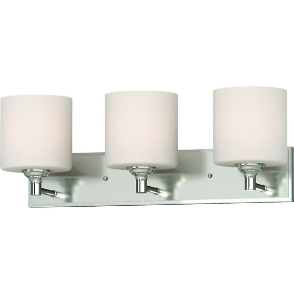 Volume Lighting  Milena 3-Light Indoor Brushed Nickel Vanity