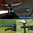 thumbnail image 3 of 1 Pair Bicycle Grips,Double Lock On Locking Bicycle Handlebar Grips Rubber Comfortable Bike Grips For Bicycle Mountain-Blue, 3 of 8