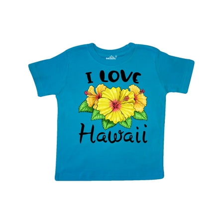 

Inktastic I Love Hawaii Hibiscus Flowers Gift Toddler Boy or Toddler Girl T-Shirt