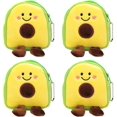 thumbnail image 1 of 4 Uds. Monedero de felpa de aguacate, monedero con cremallera de fruta de dibujos animados, monederos novedosos, monedero con llavero TUNC Sencillez, 1 of 5