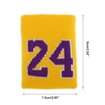 thumbnail image 4 of Ofertas Únicas 1 Pc Muñequeras que absorben el sudor Muñequeras deportivas Amarillo Púrpura Claro, 4 of 6