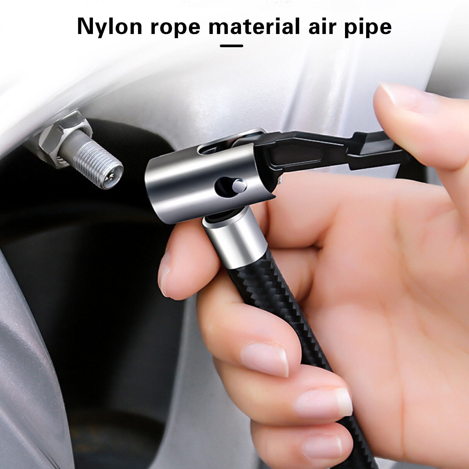 Tire Inflator Air Compressor,Dfito Portable Car Air Pump with Digital Pressure Gauge, 12V 150 Psi Cordless, Bright LED Light