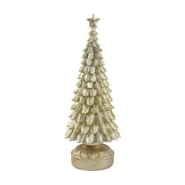 Elegant Decorations Christmas Tree Figurine with Star Topper for Holiday Tabletop Home Office Mantel Centerpiece Display