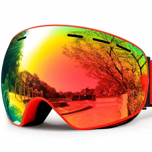 SPOSUNE Ski Goggles Over Glasses - Snow Goggle for Men Women Youth Snowboard Skiing - UV400 Anti-Fog Snowmobile Goggles