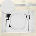 thumbnail image 3 of Ambesonne Hippie Place Mats Set of 4, 70's Peace Daisies, Standard Size, Black Marigold White, 3 of 6