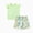 2-Light Green, variant on Girls Outfits 2 Piece Outfit Set Ruffle Sleeve Top Floral Shorts Girls Summer Clothes Kids Clothing Set Sizes 5-12Y