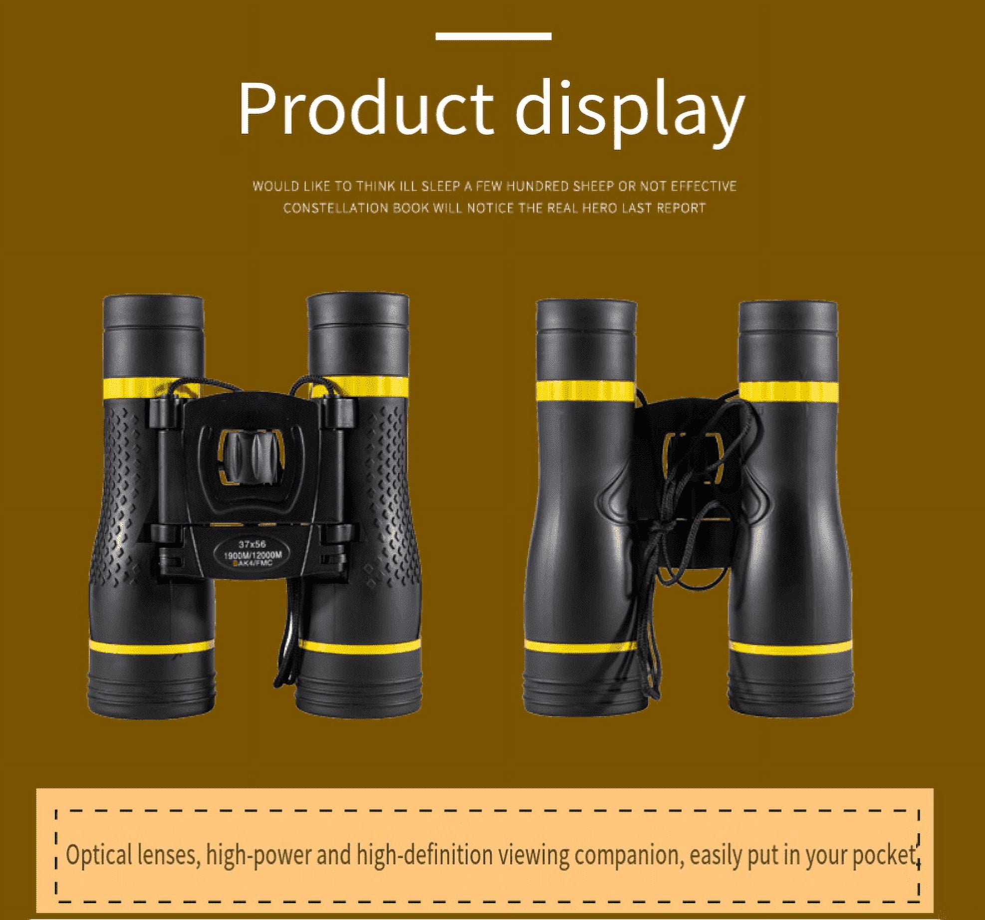 37x56 Binoculars Professional HD Telescope Powerful Long Range BAK4 Prism For Hunting Outdoor Camping